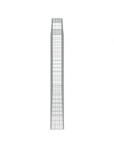 Cesto Gabbione ad Arco 300x30x220/240 cm Ferro Zincato