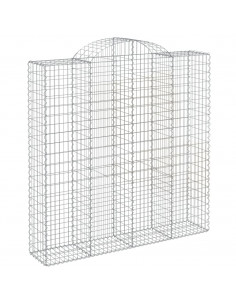 Cesto Gabbione ad Arco 200x50x200/220 cm Ferro Zincato 2