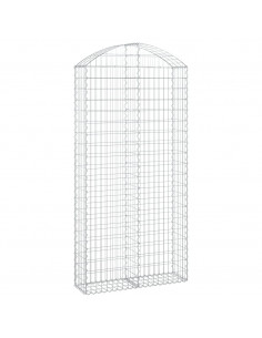 Cesto Gabbione ad Arco 100x30x200/220 cm Ferro Zincato 2