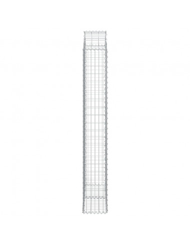 Cesto Gabbione ad Arco 100x30x200/220 cm Ferro Zincato