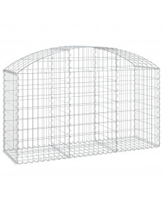 Cesto Gabbione ad Arco 150x50x80/100 cm Ferro Zincato 2