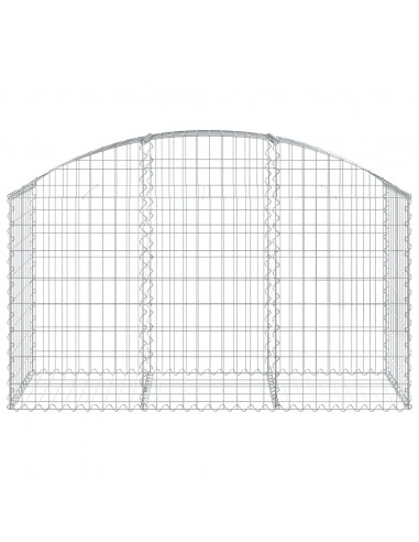 Cesto Gabbione ad Arco 150x50x80/100 cm Ferro Zincato