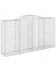 Cesto Gabbione ad Arco 300x50x160/180 cm Ferro Zincato 2