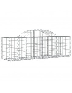 Cesto Gabbione ad Arco 200x50x60/80 cm Ferro Zincato 2