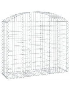 Cesto Gabbione ad Arco 150x50x120/140 cm Ferro Zincato 2