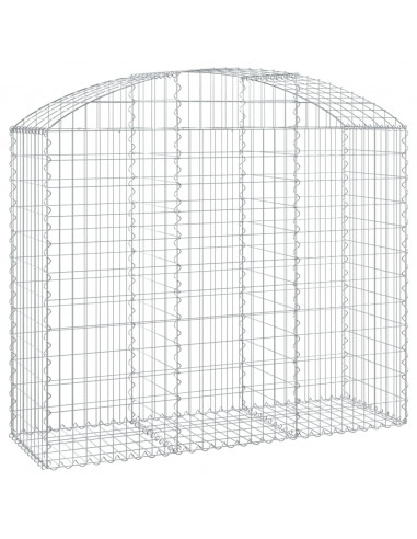 Cesto Gabbione ad Arco 150x50x120/140 cm Ferro Zincato
