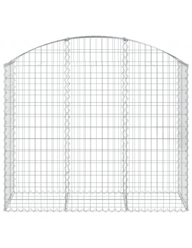 Cesto Gabbione ad Arco 150x50x120/140 cm Ferro Zincato