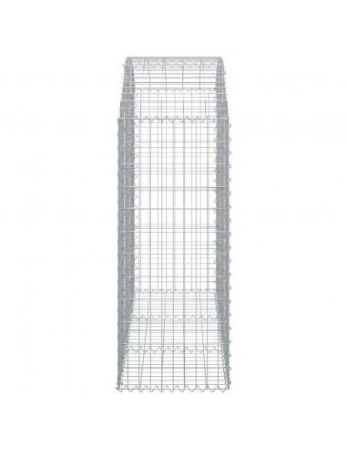 Cesto Gabbione ad Arco 150x50x120/140 cm Ferro Zincato