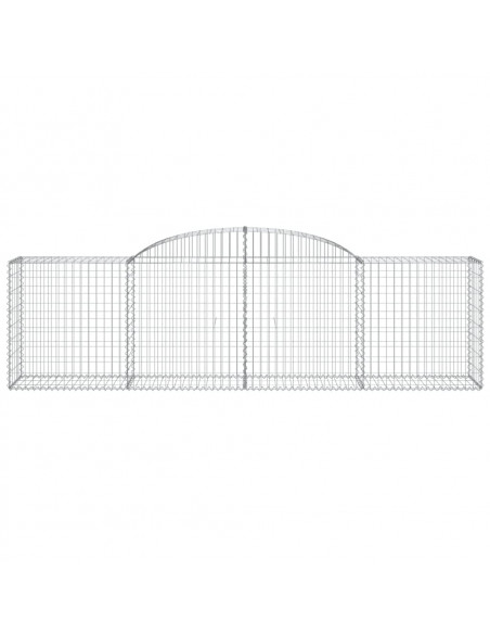 Cesto Gabbione ad Arco 300x50x80/100 cm Ferro Zincato