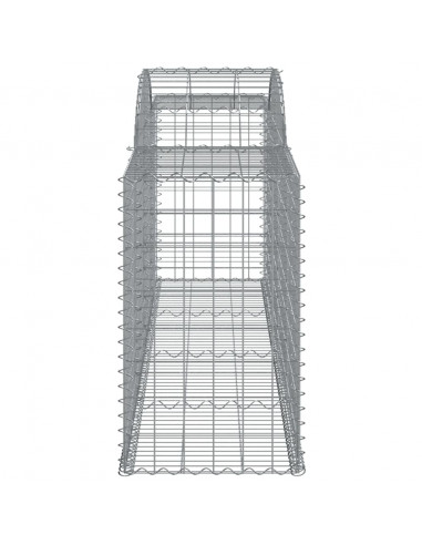 Cesto Gabbione ad Arco 300x50x80/100 cm Ferro Zincato