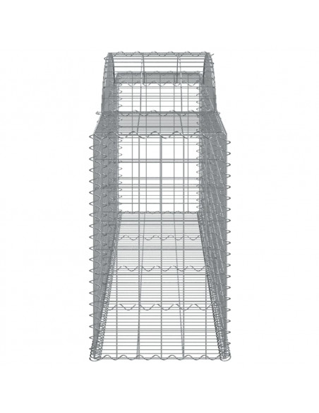 Cesto Gabbione ad Arco 300x50x80/100 cm Ferro Zincato
