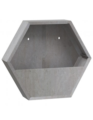 Fioriere da Parete 2 pz Ruggine in Acciaio Corten 46x10x40 cm