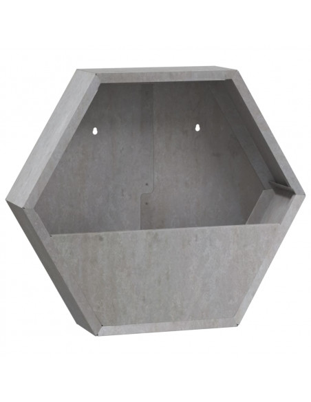 Fioriere da Parete 2 pz Ruggine in Acciaio Corten 46x10x40 cm