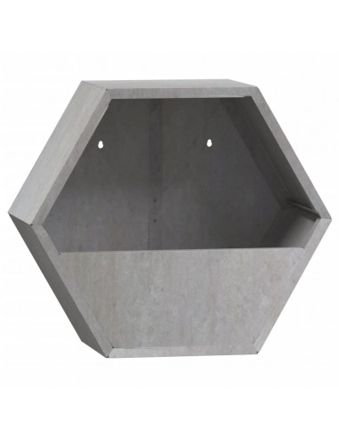 Fioriere da Parete 2 pz Ruggine in Acciaio Corten 30x10x25 cm