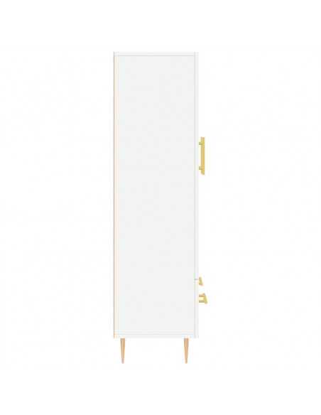 Credenza Bianca 69,5x31x115 cm in Legno Multistrato