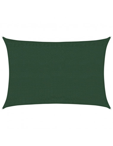 Vela Parasole 160 g/m² Verde Scuro 3,5x5 m in HDPE