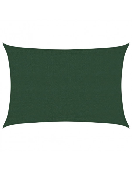 Vela Parasole 160 g/m² Verde Scuro 3,5x5 m in HDPE