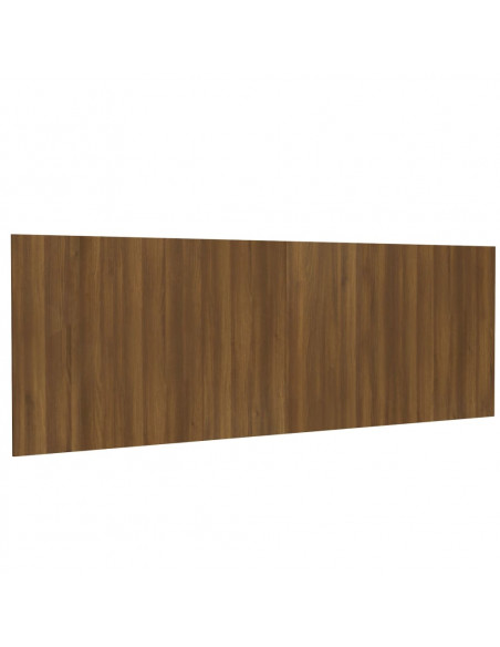 Testiera Letto Rovere Marrone 240x1,5x80 cm Legno Multistrato