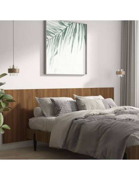 Testiera Letto Rovere Marrone 240x1,5x80 cm Legno Multistrato