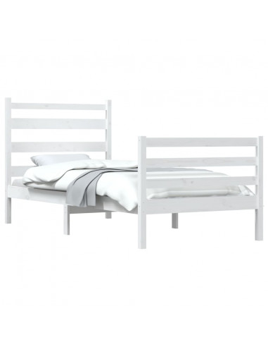 Giroletto in Legno Massello di Pino 100x200 cm Bianco