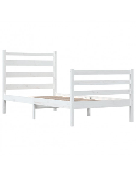Giroletto in Legno Massello di Pino 100x200 cm Bianco