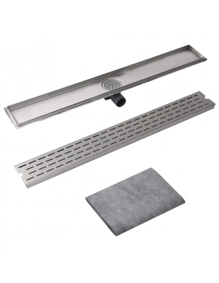 Canaletta di Drenaggio per Doccia Lineare 930x140 mm in Acciaio