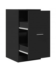 Armadietto da Farmacia Nero 40x41x77,5 cm in Truciolato 2