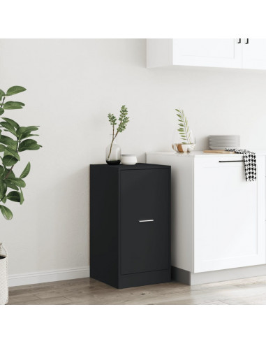 Armadietto da Farmacia Nero 40x41x77,5 cm in Truciolato