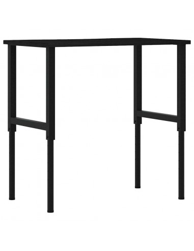 Banco Lavoro Marrone Scuro 100x60x(71,5-98) cm Legno di Rovere