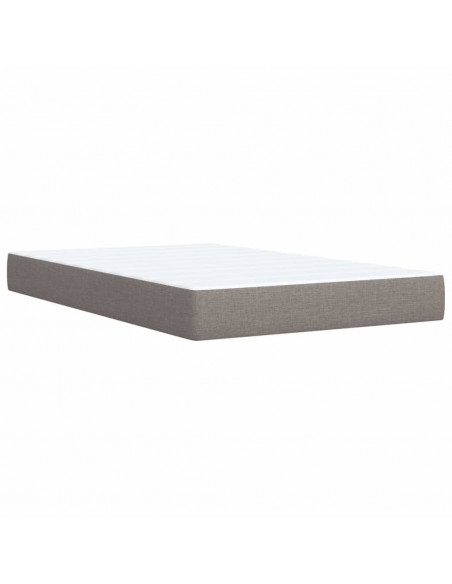 Giroletto a Molle con Materasso Tortora 120x200 cm in Tessuto