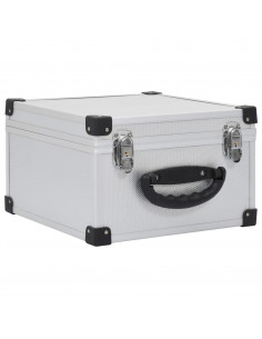 Custodia CD per 40 CD in Alluminio ABS Argento 2