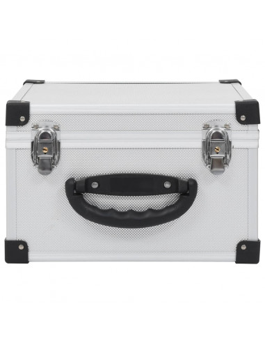 Custodia CD per 40 CD in Alluminio ABS Argento