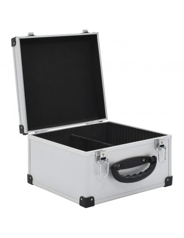 Custodia CD per 40 CD in Alluminio ABS Argento