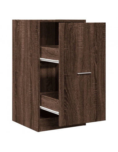 Armadietto da Farmacia Rovere Marrone 40x41x77,5 cm Truciolato