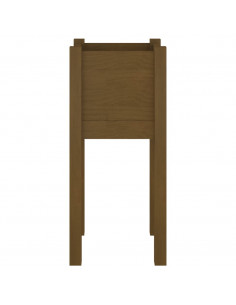 Fioriere da Giardino 2 pz Miele 31x31x70 cm in Legno di Pino