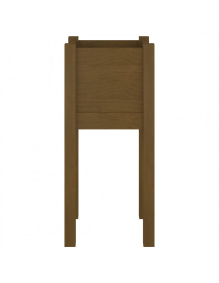 Fioriere da Giardino 2 pz Miele 31x31x70 cm in Legno di Pino