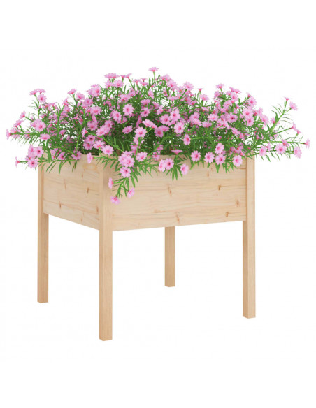 Fioriera da Giardino 70x70x70 cm in Legno Massello di Pino