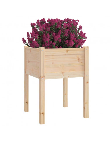 Fioriere da Giardino 2 pz 50x50x70 cm in Legno Massello di Pino