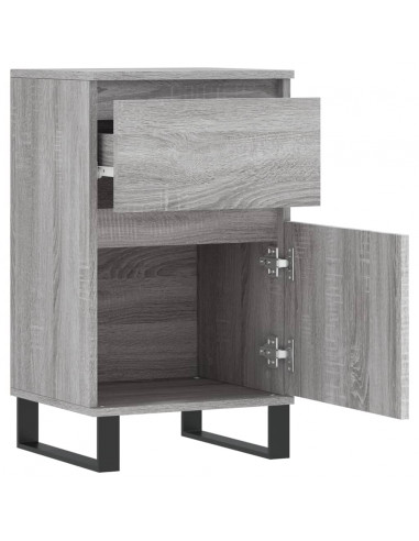 Credenze 2 pz Grigio Sonoma 40x35x70 cm in Legno Multistrato