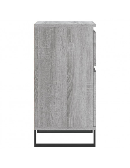 Credenze 2 pz Grigio Sonoma 40x35x70 cm in Legno Multistrato