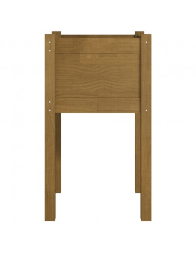 Fioriere da Giardino 2 pz Miele 40x40x70 cm in Legno di Pino