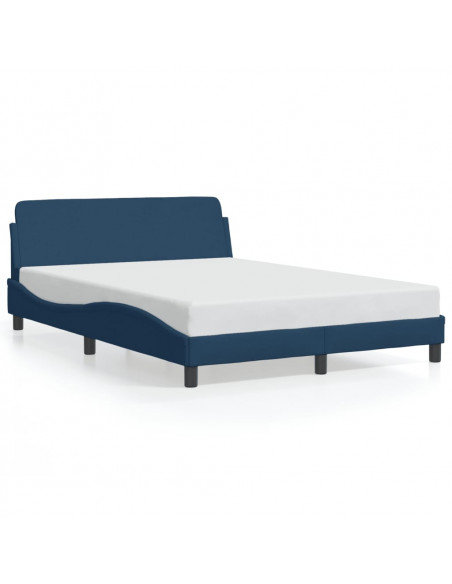 Giroletto con Testiera Blu 140x190 cm in Tessuto
