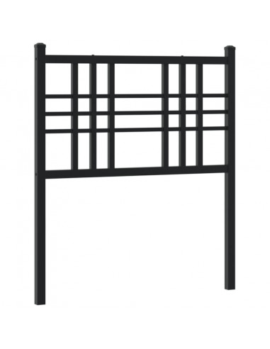 Testiera in Metallo Nero 75 cm