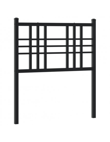 Testiera in Metallo Nero 75 cm
