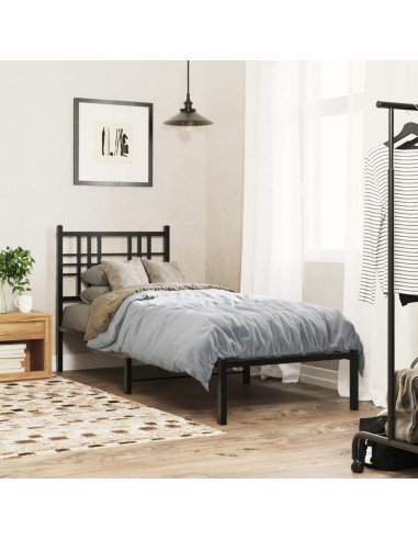 Testiera in Metallo Nero 75 cm