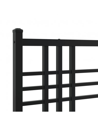 Testiera in Metallo Nero 75 cm