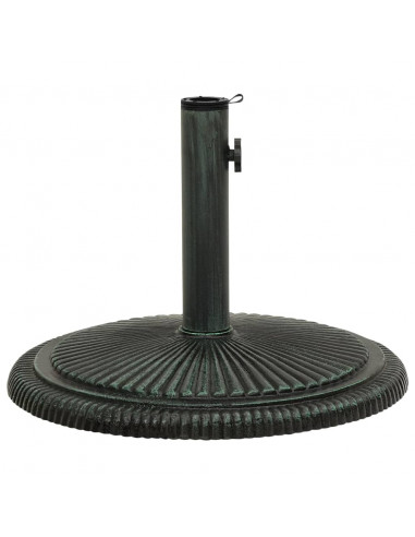 Base per Ombrellone Verde 45x45x30 cm in Ghisa