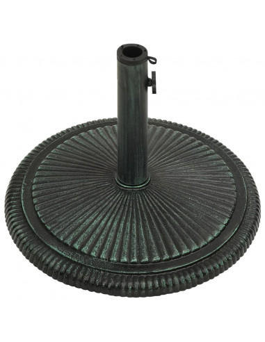 Base per Ombrellone Verde 45x45x30 cm in Ghisa