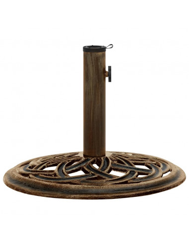 Base per Ombrellone Bronzo 44x44x31 cm in Ghisa