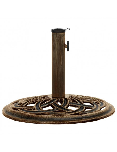 Base per Ombrellone Bronzo 44x44x31 cm in Ghisa